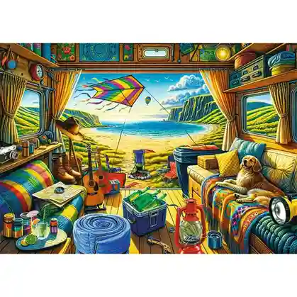 TF Пазлы "1000 Premium Plus" - "Tea Time: Van Life", код 60853