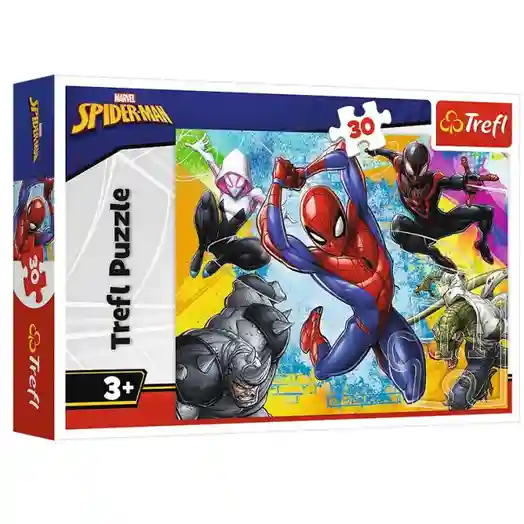 TF Puzzle 30 - Spider-Mans colors / Disney Marvel Spiderman, cod 60867