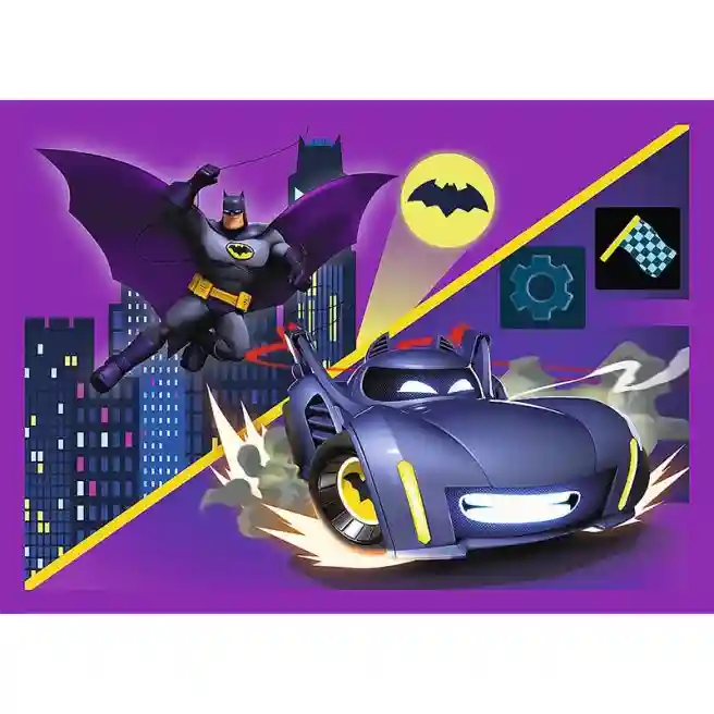 TF Пазлы  "4в1" - Meet Batwheels / Warner Batwheels, код 61272