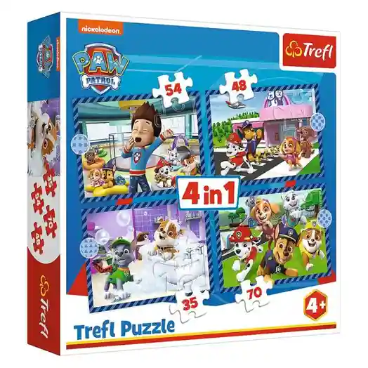 TF Puzzle "4in1" - "Doggy things / Viacom Paw Patrol", cod 60558