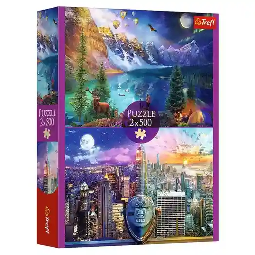 TF Puzzle "2x500" - "American Tour", cod 60567