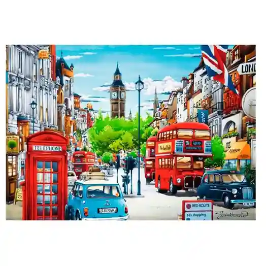 TF Пазлы "1000" - London street, код 43098