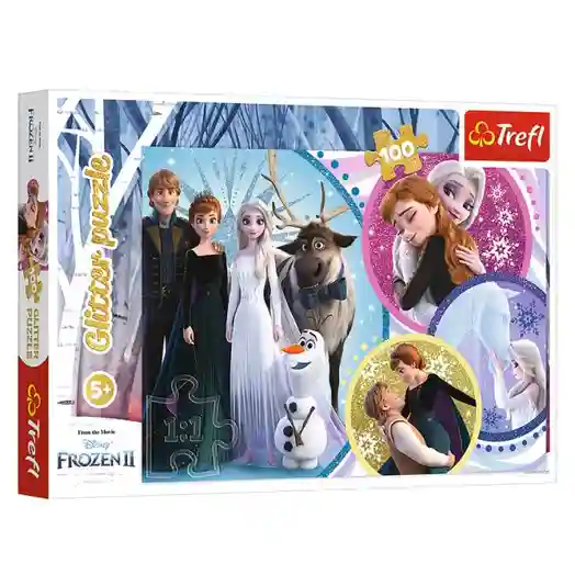 TF Puzzle "100 Glitter" -  In stralucirea iubirii / Disney Frozen 2, cod 45798