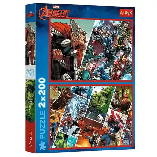 TF Puzzle "2x200" - "Defenders of the world / Disney Marvel The Avengers", cod 60861