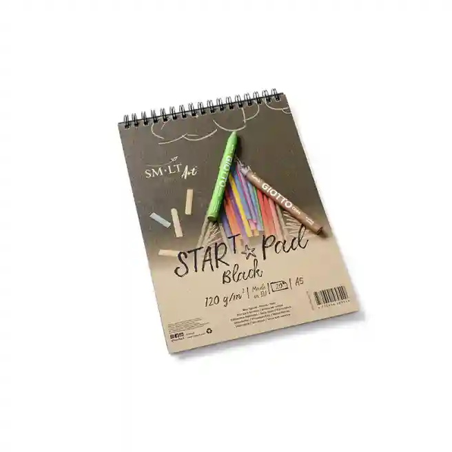 SMLT Sketchbook А5, StartPad, spirala, 20 foi, 120 g,negru