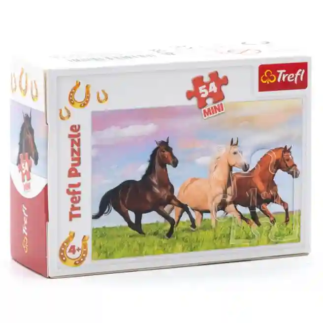 TF Puzzle "54 Mini" - "The world of horses" (54193), cod 48755