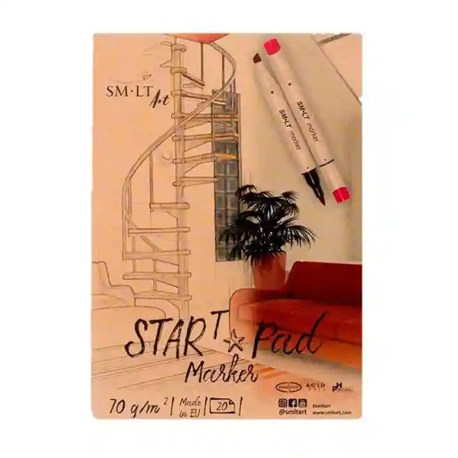 SMLT Sketchbook А5 Marker Pad START 20foi, 75 g