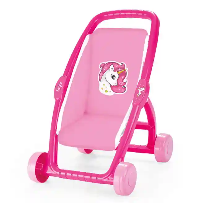 DL Carucior pentru papusi Unicorn roz, cod 44482
