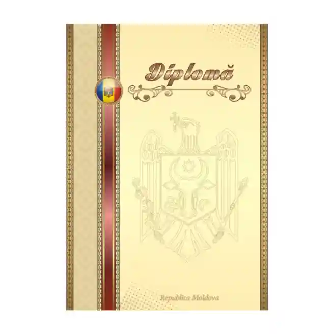 Diplomă de onoare N8 (stema, panglică maro)
