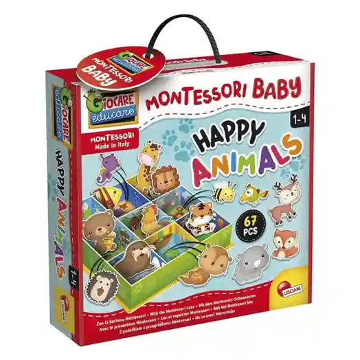 LSC Развивающий набор МОНТЕССОРИ BABY BOX Счастливые животные, код 51026