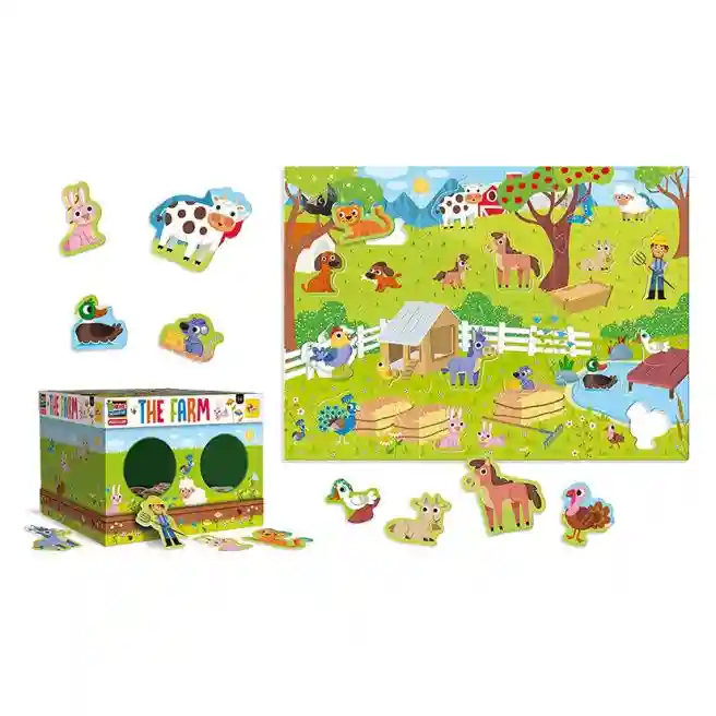 LSC Пазл развивающий MAXI Моя ферма MONTESSORI, код 47822