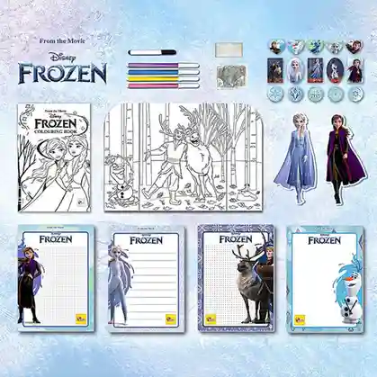 LSC Set de creație FROZEN Rucsac de colorare și desen, cod 50602