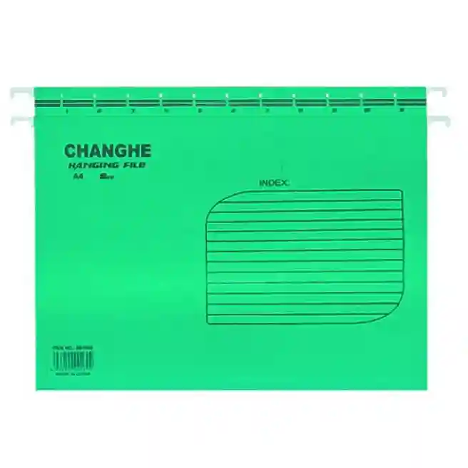 Файл подвесной картонный A4 180г/м2 зеленый (25 штук)