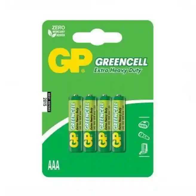 Батарейка GP AAA Greencell (в блистере 4 шт)
