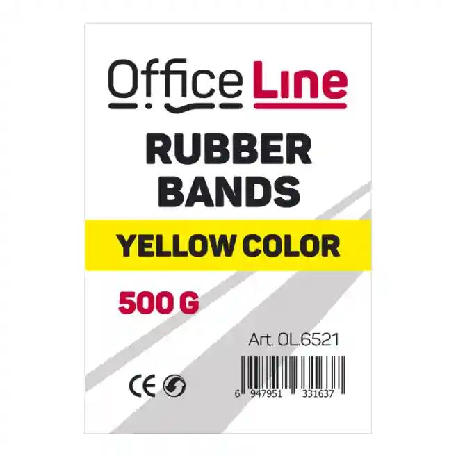 Elastice galbene OfficeLine, 500 gr