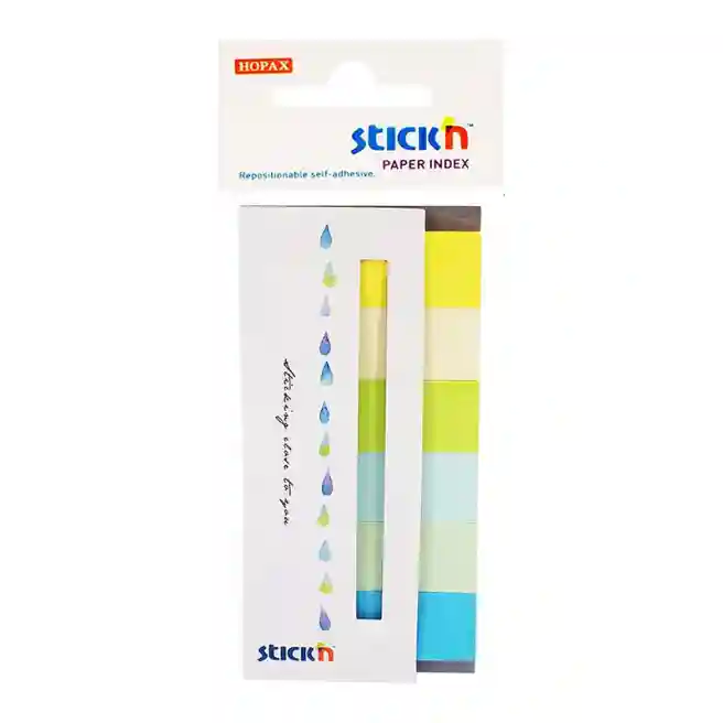 Index-uri hârtie 45х15mm 6buc x 30foi STICK`N summer