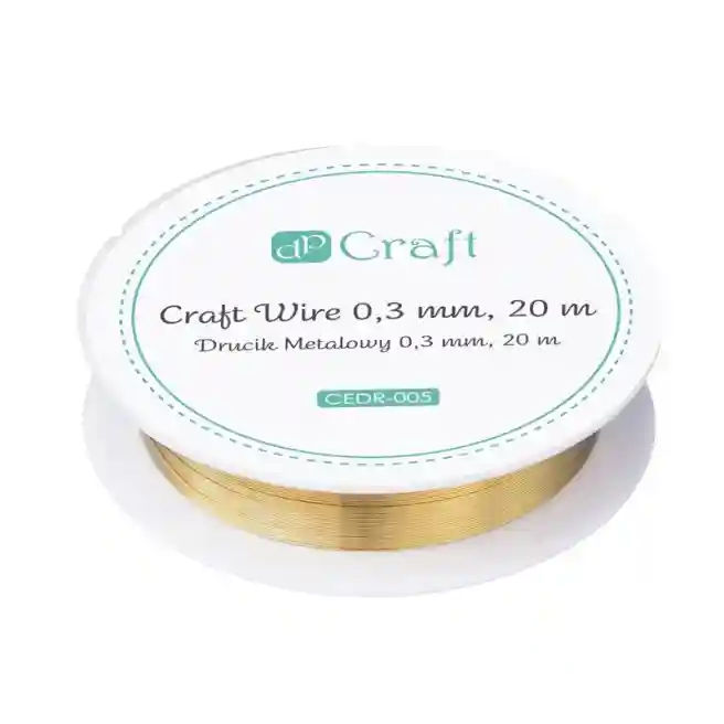 Sârmă multicolorată 0,3mm 20m aurie