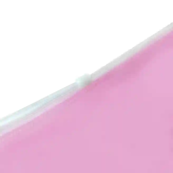 Папка-ZIP A4, PVC, полу-прозрачная, матовая, розовый