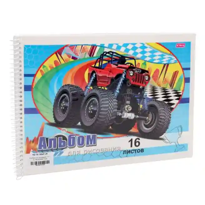Альбом для рисования 16 л 70 г/м Monster truck