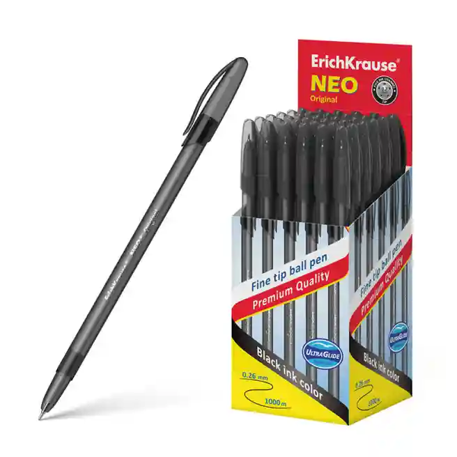 Pix cu bila ErichKrause 0,7 mm Neo Original, negru