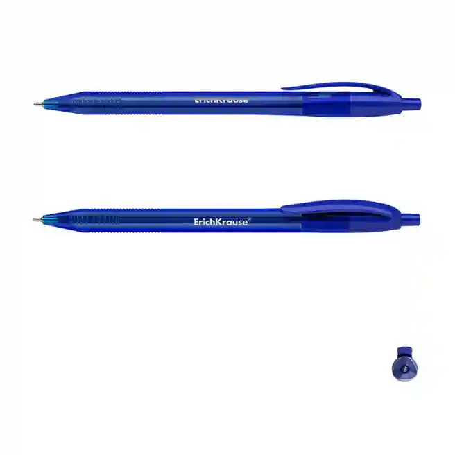 Pix cu bilă ErichKrause cu buton 1 mm UltraGlide U-208, albastru