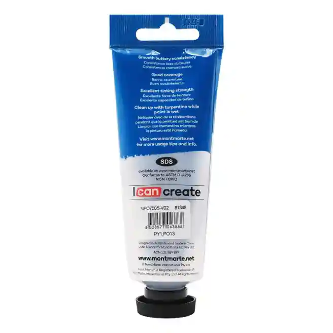 Vopsele Oil Paint, de ulei, 75ml galben Yellow Deep
