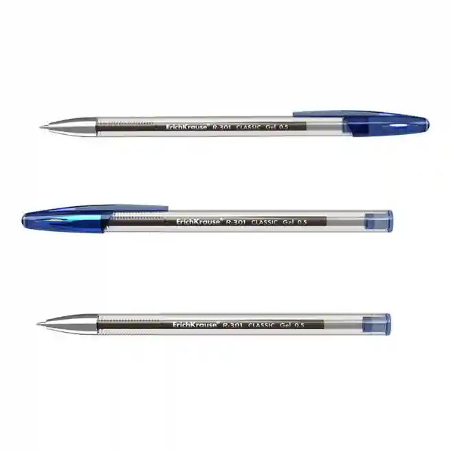 Pix cu gel ErichKrause 0,5 mm R-301 Classic, albastru