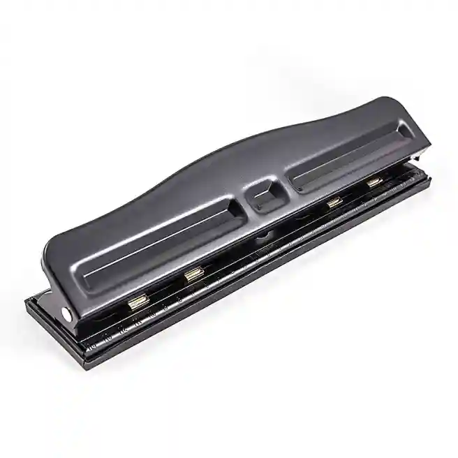 Perforator DL4404 metal 4 găuri (până la 10 de foi) negru