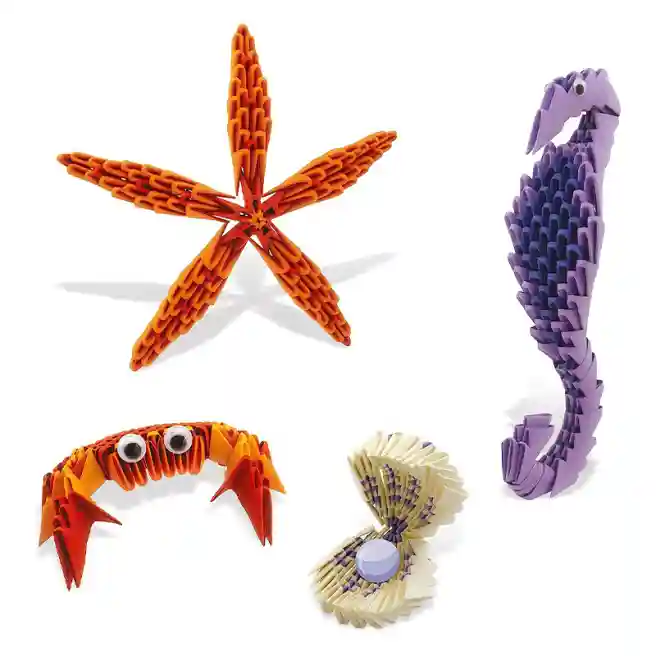Origami modular Set vietati marine, 4 figurine