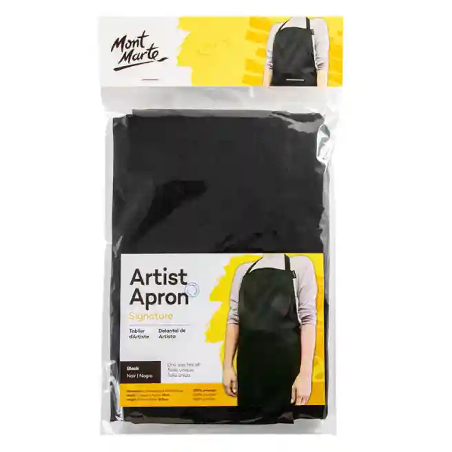 Șorț pentru artist, Negru