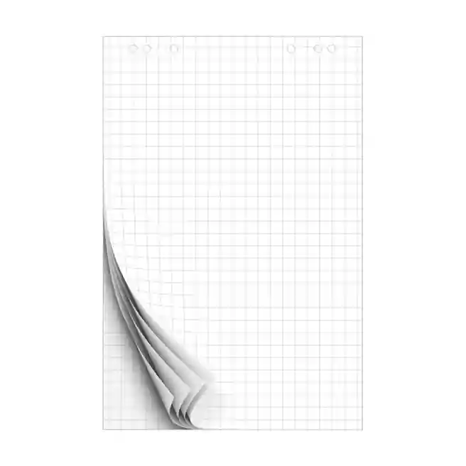 Bloc de hârtie pentru flipchart-uri Office Line în pătrățele, 20 foi