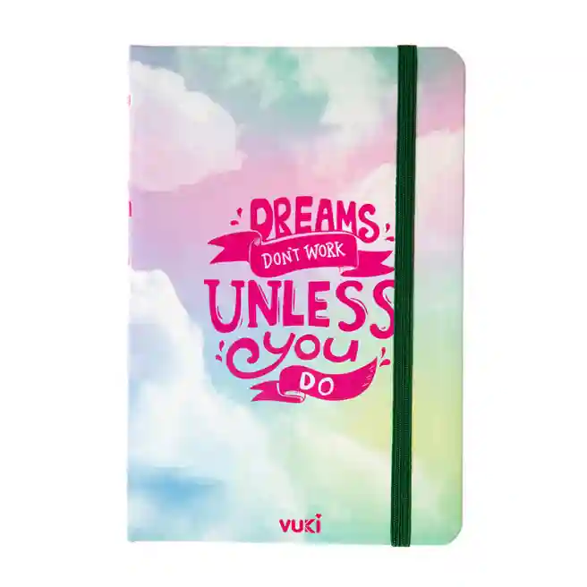Carnet notițe A6 VUKI BACKROUND cu elastic