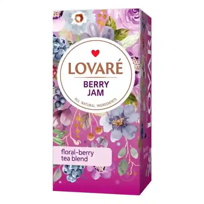Чай LOVARE Berry Jam 24 пак, цветочно-фруктовый