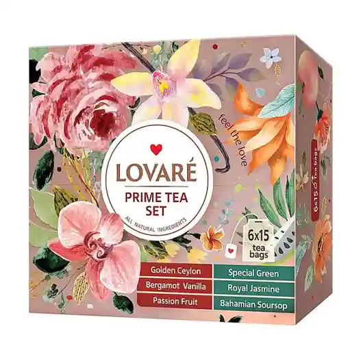 Ceai Lovare Set PRIME TEA - 90 de pachete de asortiment de ceai