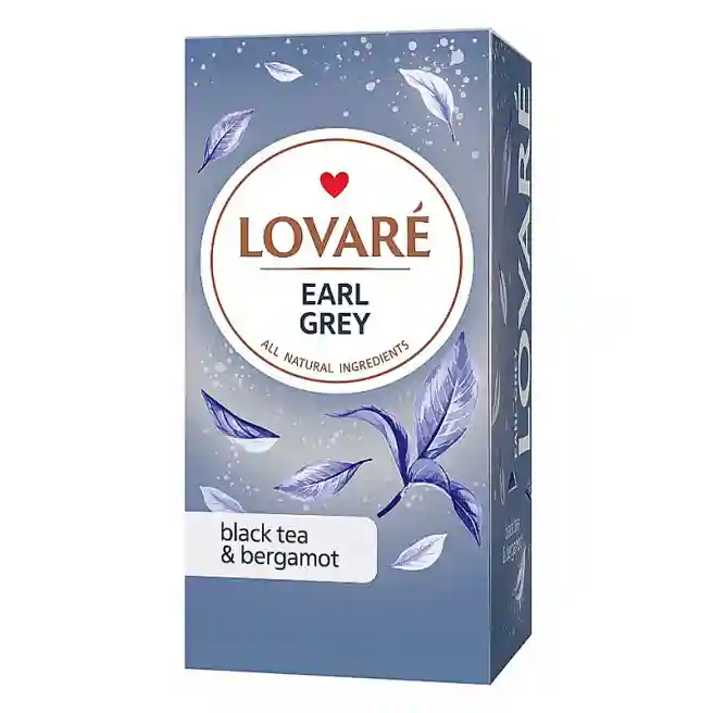 Чай LOVARE Earl Grey 24 pak, черный чай с нотками бергамота