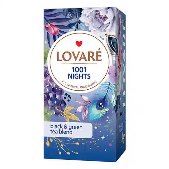 Ceai Lovare 1001 Nights - 24 de pachete de ceai negru ceylon și ceai verde