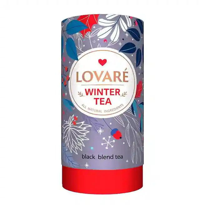 Чай LOVARE Winter Tea 80 гр заварной, черный (гранат, имбирь, василек)
