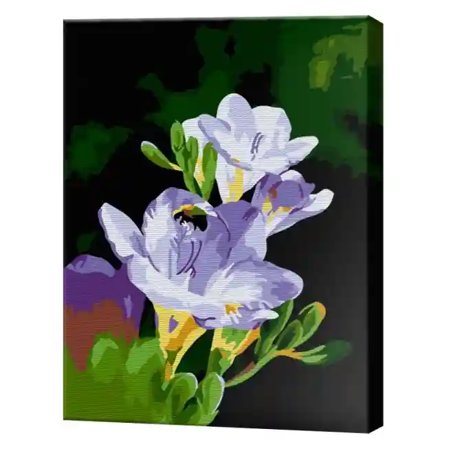 Весенние цветы 20x30 см, картина по номерам