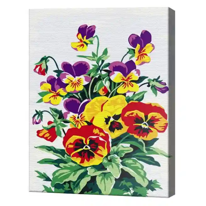 Violete 20x30 cm, pictură pe numere