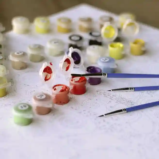 Семья слонов 20x30 см, картина по номерам