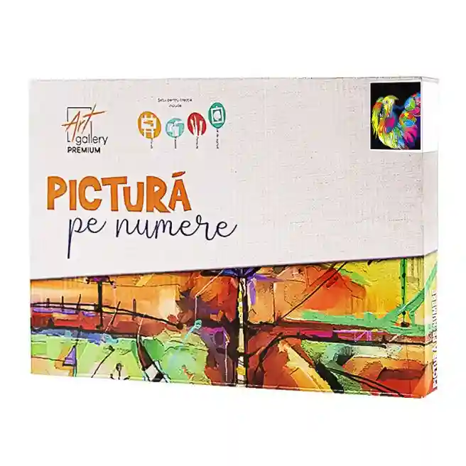 Радужный орел 20x30 см, картина по номерам