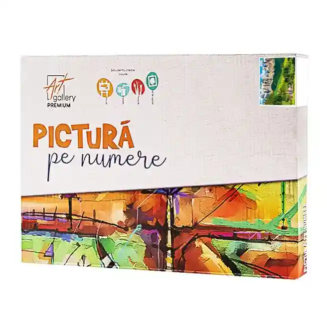 Munți pitorești 20x30 cm, pictură pe numere