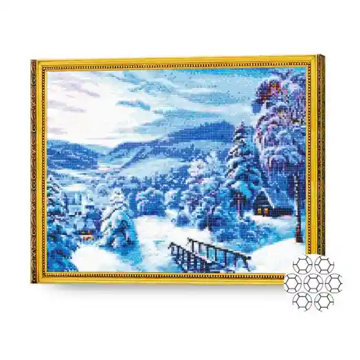 Солнечный день в горах, 40x50 см, алмазная мозаика