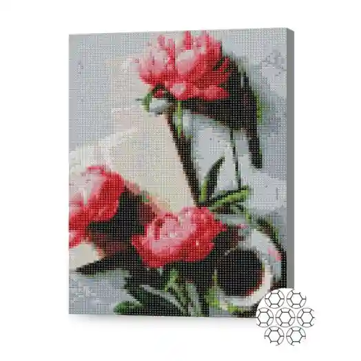 Cititul aromat, 30x40 cm, mozaic cu diamante