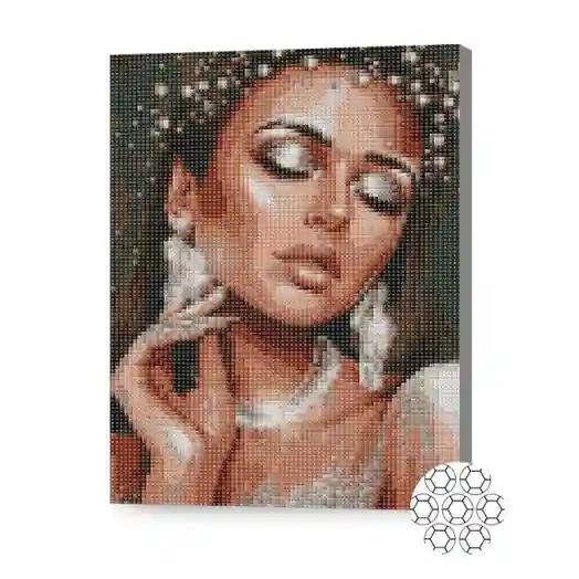 Роскошная леди, 30x40 см, алмазная мозаика