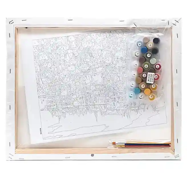Разноцветный мост, 40x50 см, картина по номерам