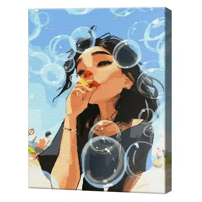 Bule de săpun, 40x50 cm, pictură pe numere