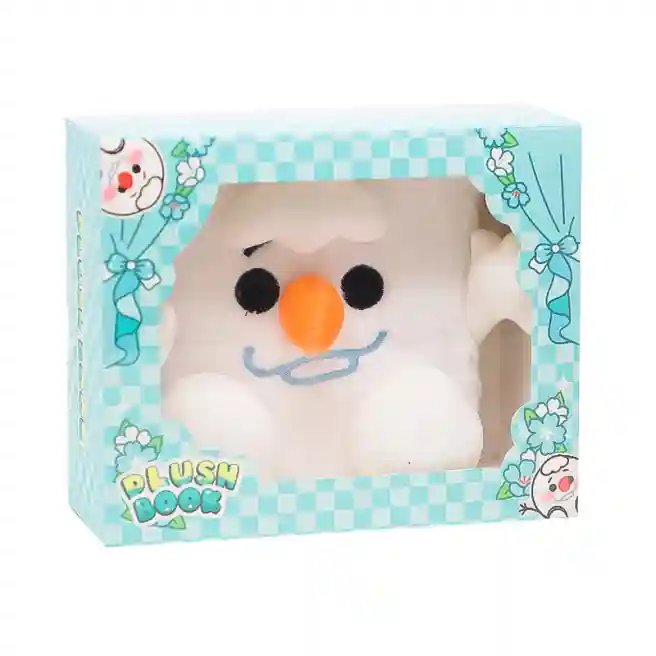 Записная книжка A5 плюшевая, в коробке, Snowman