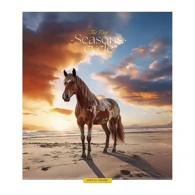 Тетрадь 60 листов, клетка, Школярик Four seasons