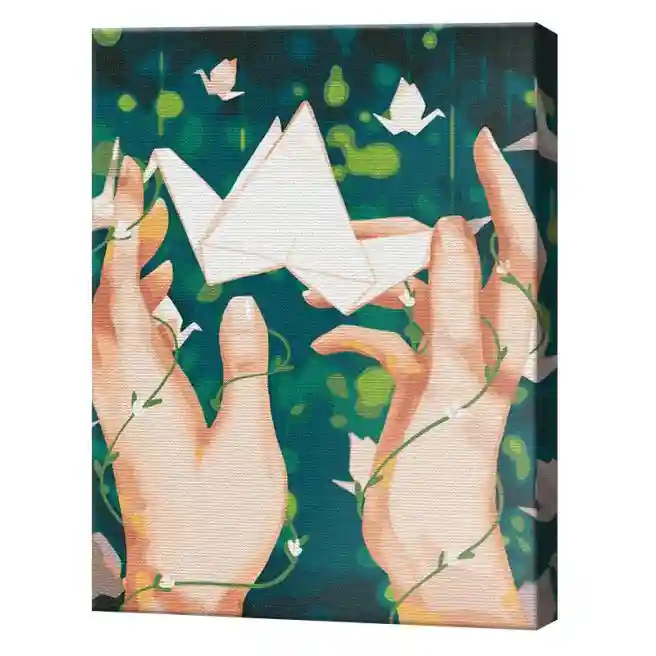 Origami, 40x50 cm, pictură pe numere